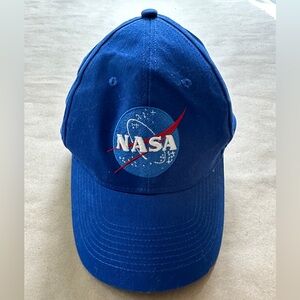 NASA Small Insignia Space Logo Embroidered Patch Adjustable Baseball Cap